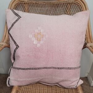 Cisco Kilim Rose with Multi Handstitch Premium print Pillow 22"x22"